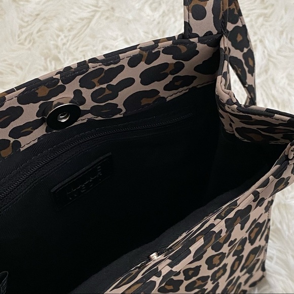 Nine West | Vintage Leopard Print Shoulder Bag | Black & Brown - Picture 12 of 12